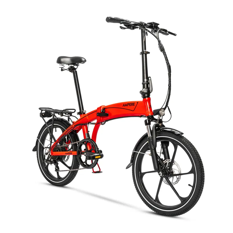 Ampere Mode Folding Electric Bike Red -2